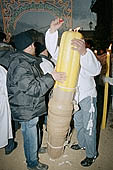 Festa di Sant Agata   during the procession Devoti carry huge candles as vow